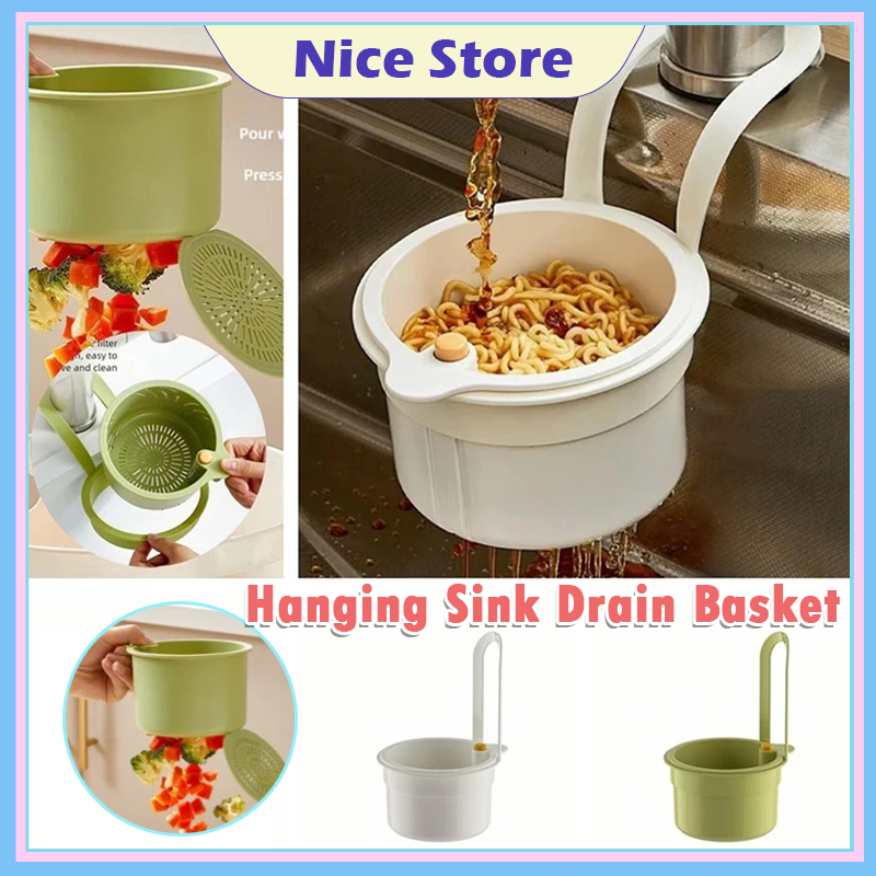 NEW Hanging Sink Strainer Basket – Openable Bottom, Detachable, Multifunctional Garbage Catcher With Drain