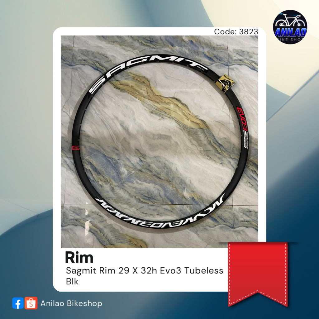 Sagmit Rim 29 X 32H Evo3 Tubeless Blk | Shopee Philippines