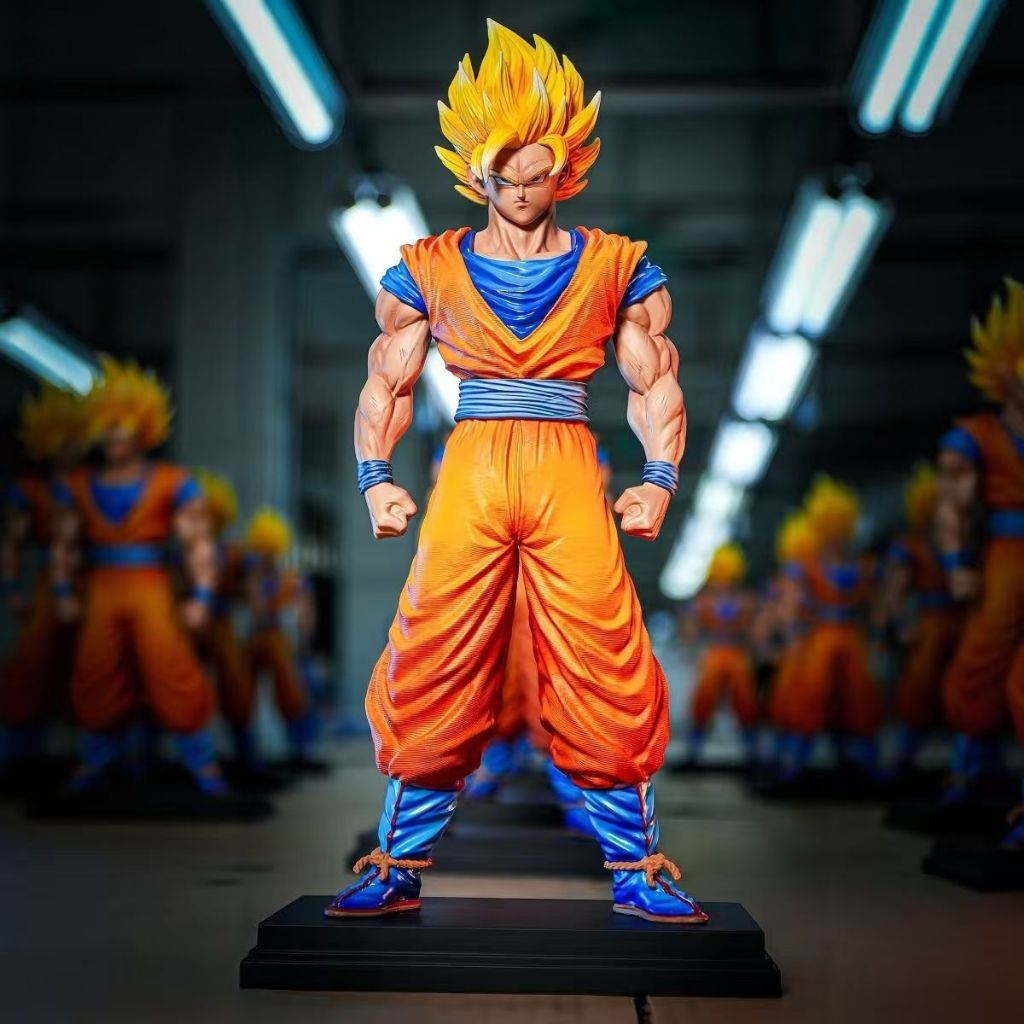 JT SSJ2 Goku Dragon Ball Full Spray Painting GK Garage Kit Figure Model ...