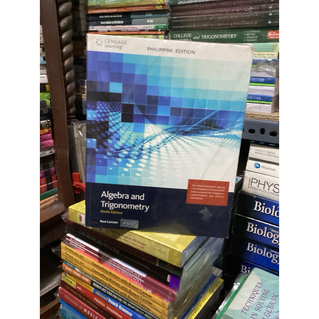 ALGEBRA AND TRIGONOMETRY 9th Ed By Ron Larson | Shopee Philippines