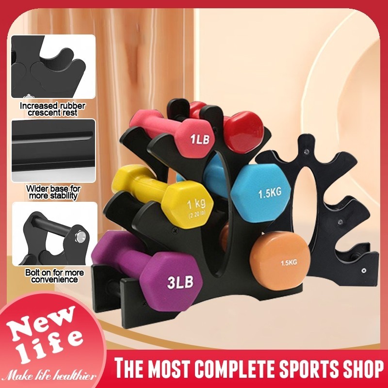 Dumbbell Holder 5 Layer Bracket Home Exercise Tools Storage Shelf ...