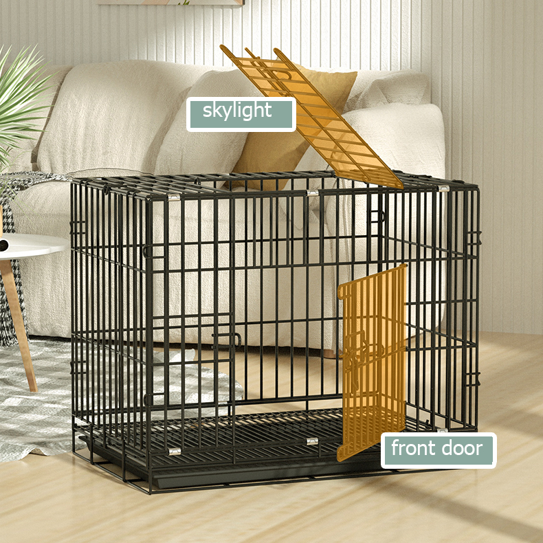 Premium Dog Cage With Poop Tray Cat Cage Heavy Duty Pet Cage ...