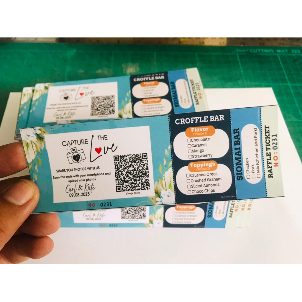Raffle ticket customized stub | Shopee Philippines