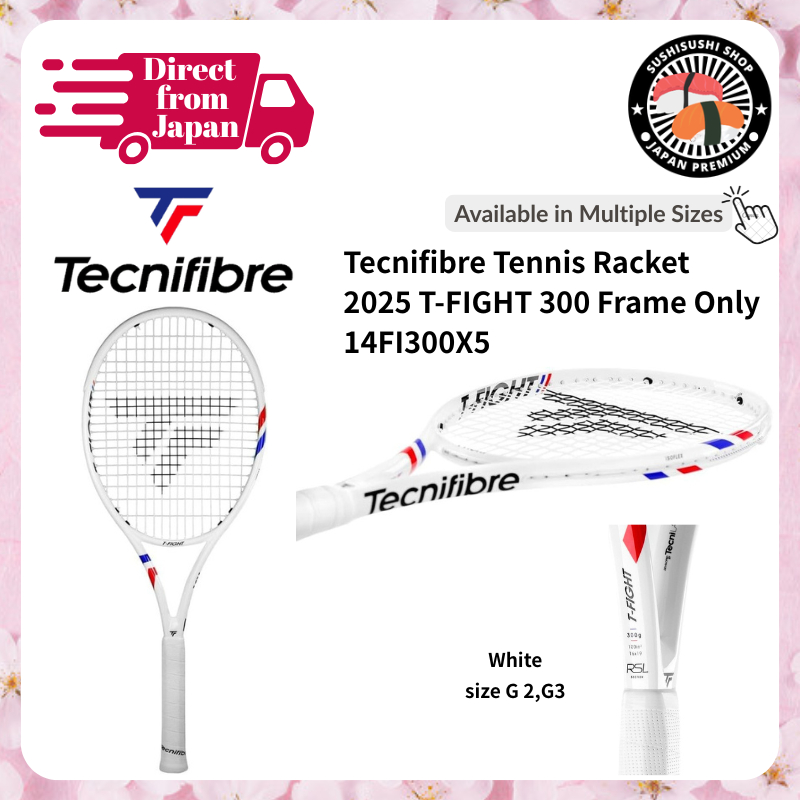 [Tecnifibre] T-FIGHT 300 Tennis Racket (2025) – Frame Only, 14FI300X5 ...