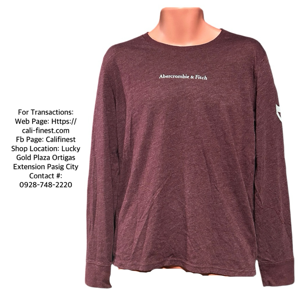 Abercrombie Fitch SoftAF Long-Sleeve Logo Graphic Tee Color Brown SIZE ...