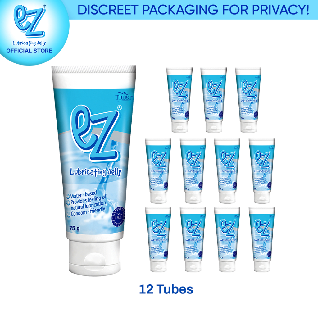 EZ Lubricating Jelly 75grams, 12 tubes