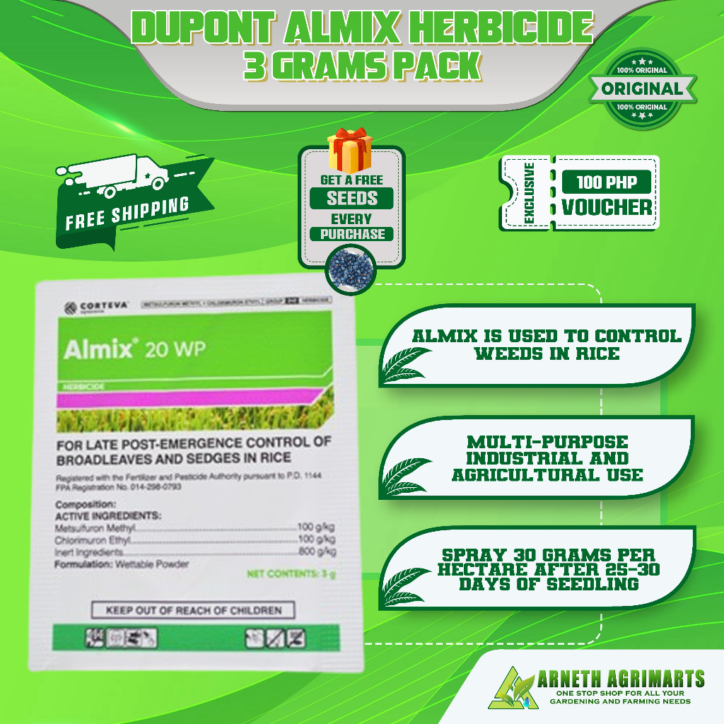 ARNETH DUPONT ALMIX HERBICIDE 3 GRAMS PACK | Shopee Philippines
