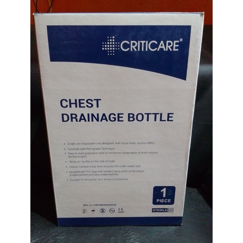 Chest drainage bottle single chamber, 1600ml sterile | Shopee Philippines