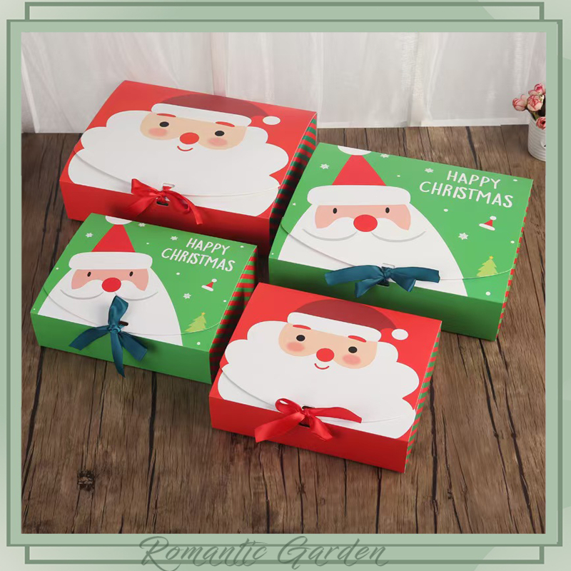 Christmas Gift Box (CLAMSHELL) Merry Christmas Paper Packaging Box ...