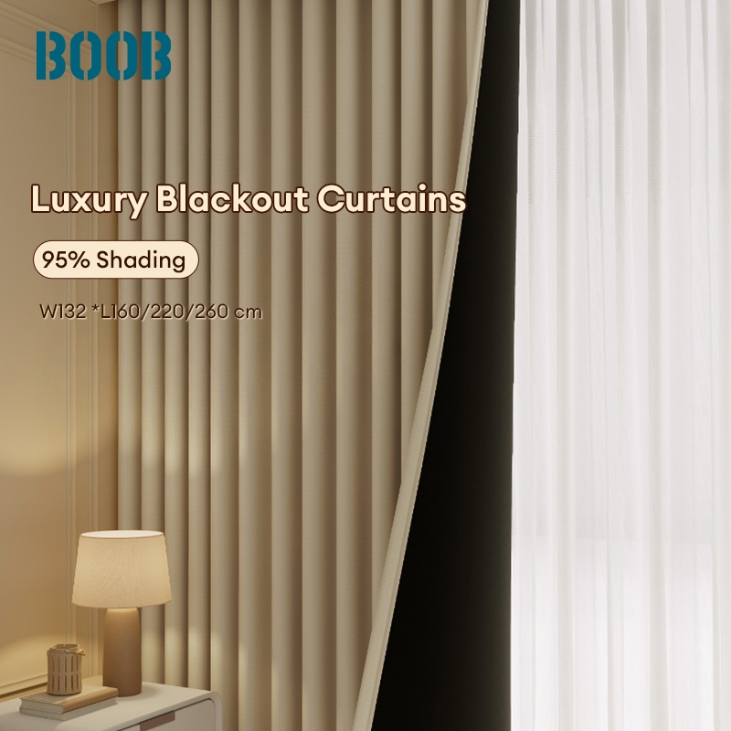 BOOB High Quality Thicken Blackout Curtain For Window Living Room With ...