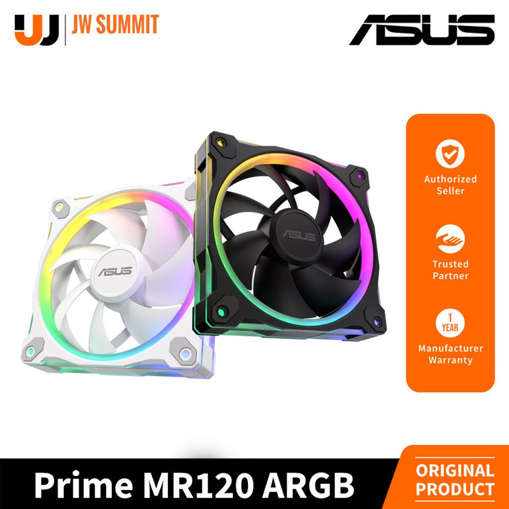 Asus Prime MR120 ARGB Aura Sync 1600 RPM Dual-sided Frame Lighting ...