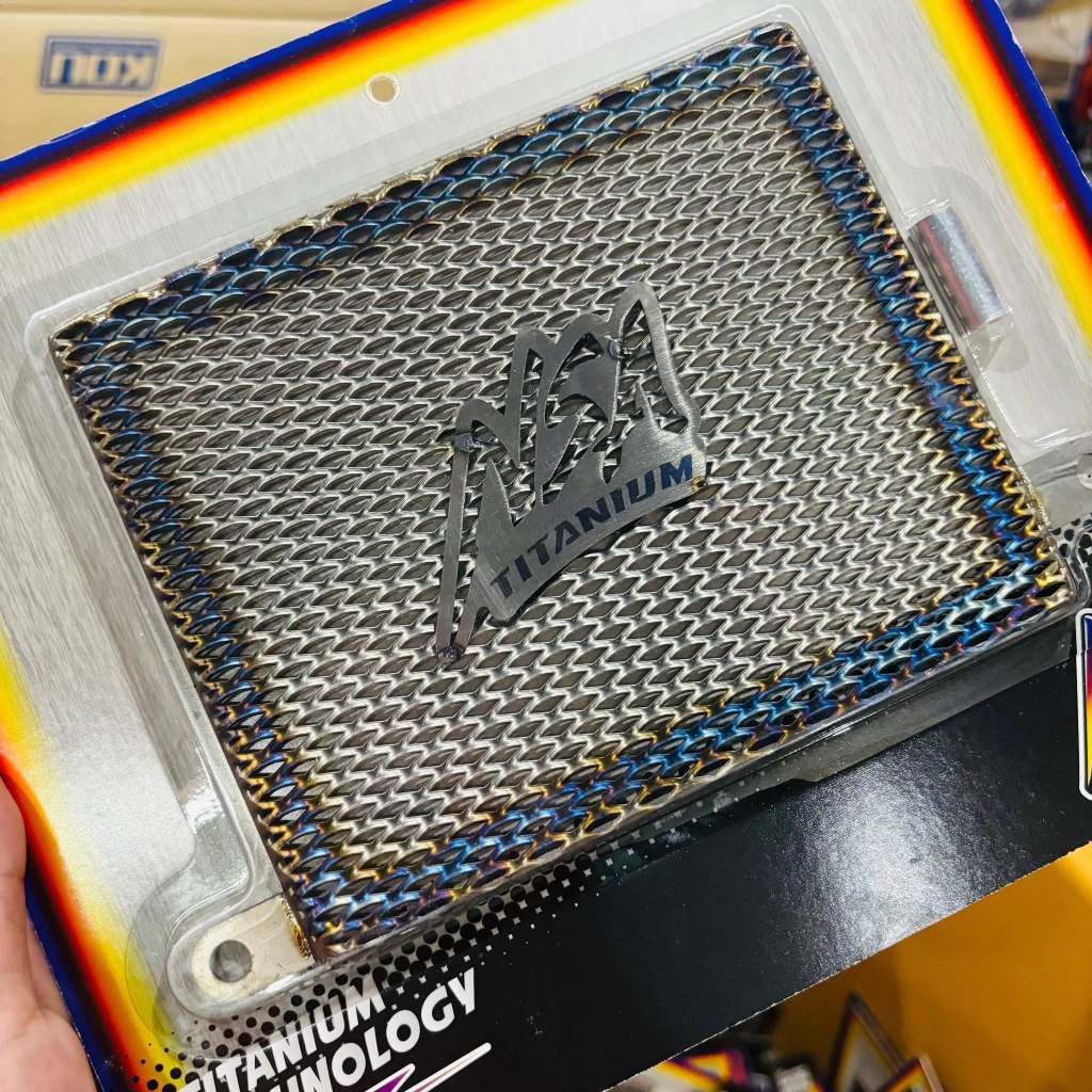 NSA RADIATOR COVER FOR NMAX/AEROX/VARIO/ADV/PCX TITANIUM MESH V1 ...
