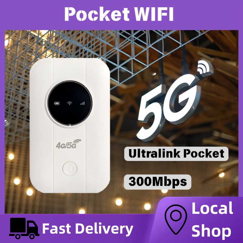 4G/5G Pocket WIFI 300Mbps Portable Router Pocket Hotspot USB Powerd ...