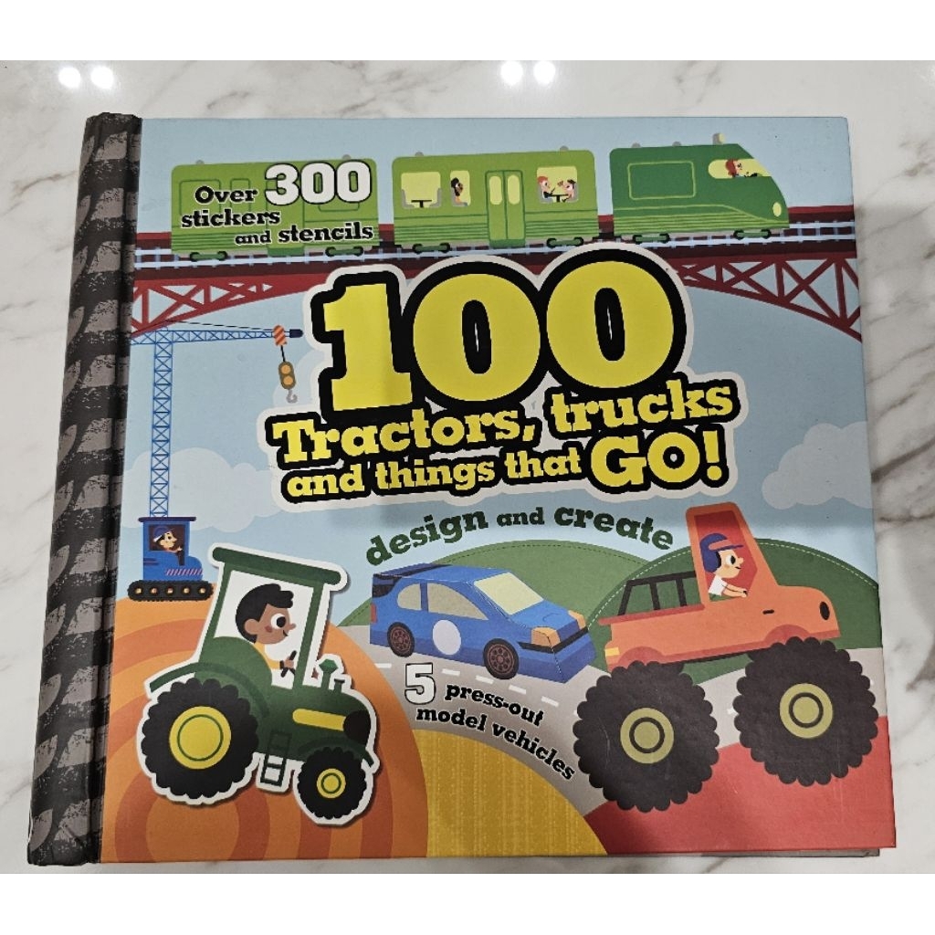 100 Tractors, trucks and things that go Book | Shopee Philippines