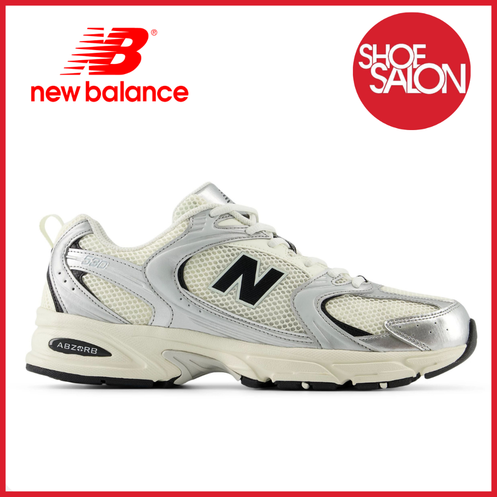 SHOE SALON New Balance MR530 Men's Shoes Angora/Silver Metallic/Black ...
