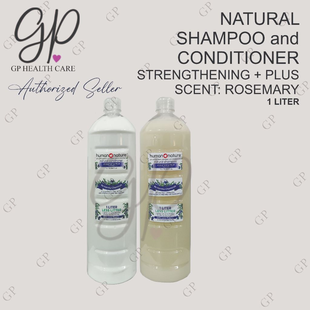 Human Heart Nature Strengthening Plus Shampoo / Conditioner Rosemary 1 ...