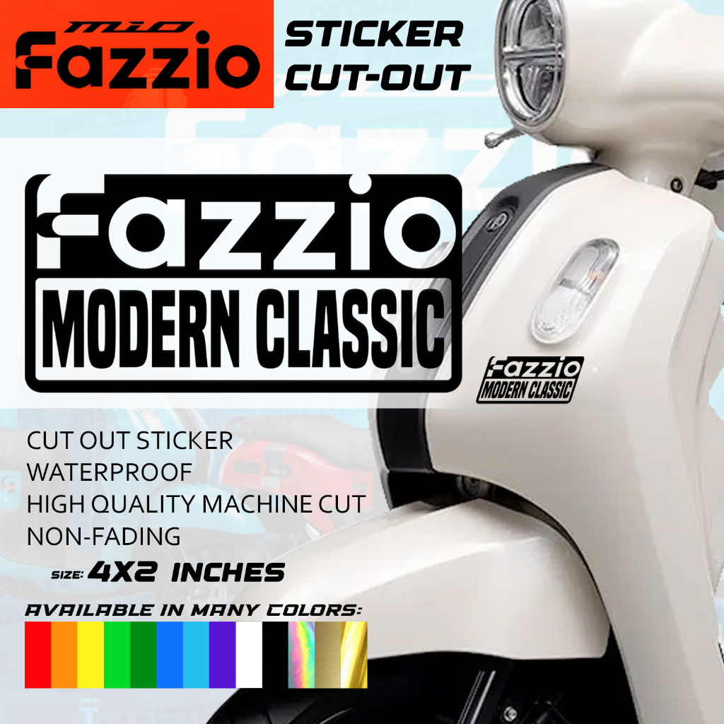 Yamaha Fazzio Modern Classic Sticker Cut-out | Shopee Philippines