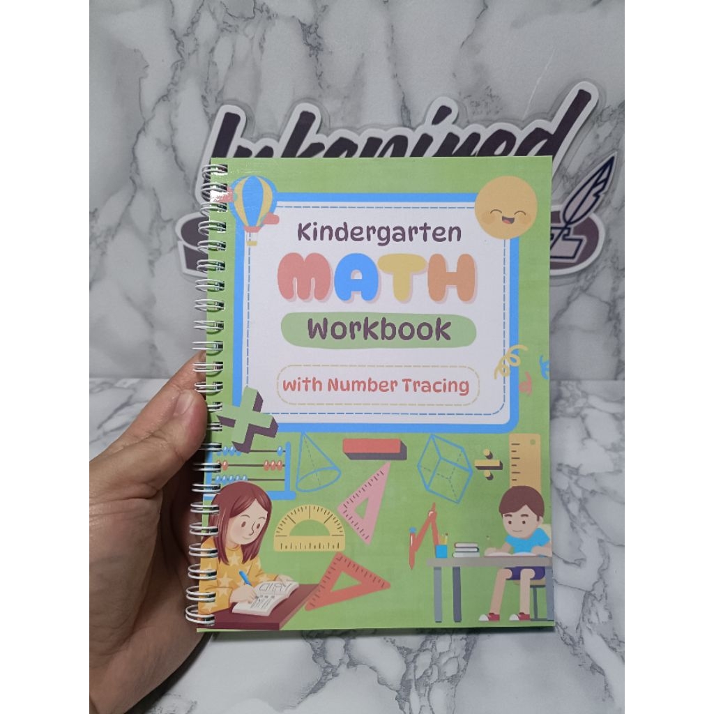 Kindergarten / Preschool Math Workbook (tracing number, counting ...