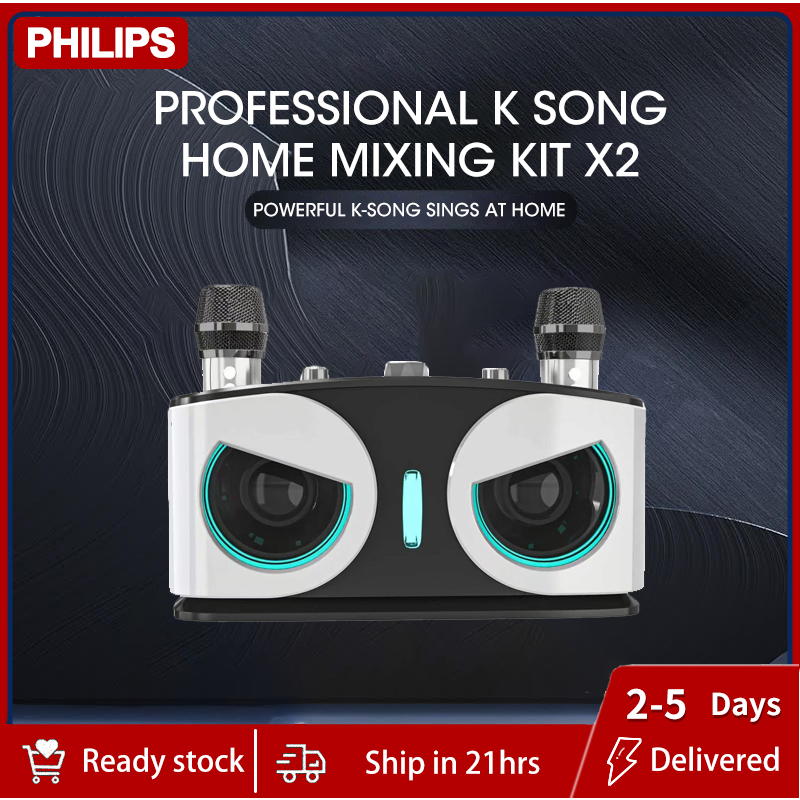 Philips Wireless Bluetooth Speaker With Dual Microphone Home Protable ...