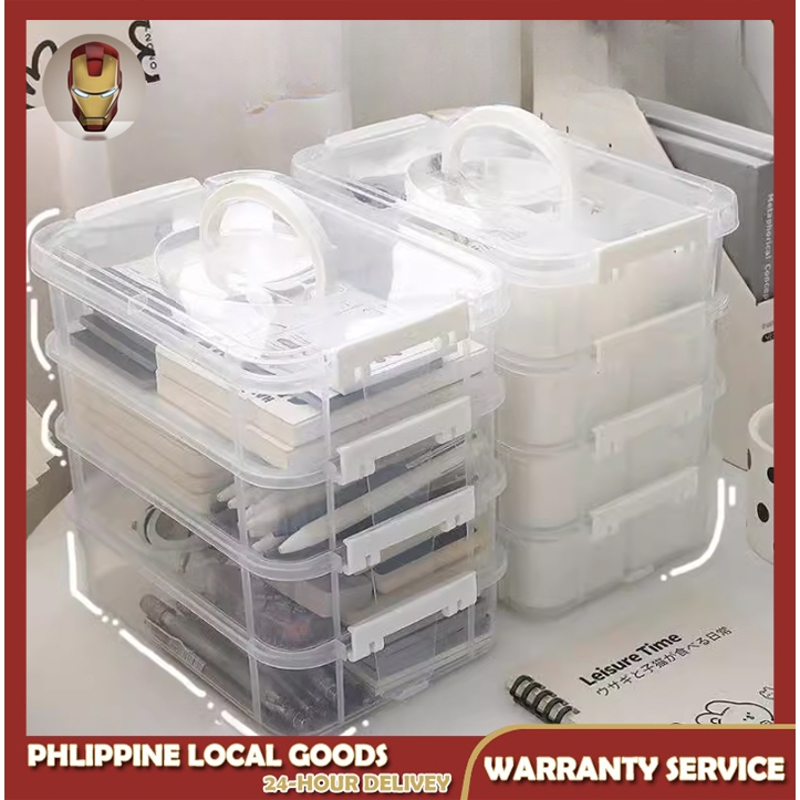 4 Layers Multipurpose Storage Box Large Compartment Accessories Jewelry ...