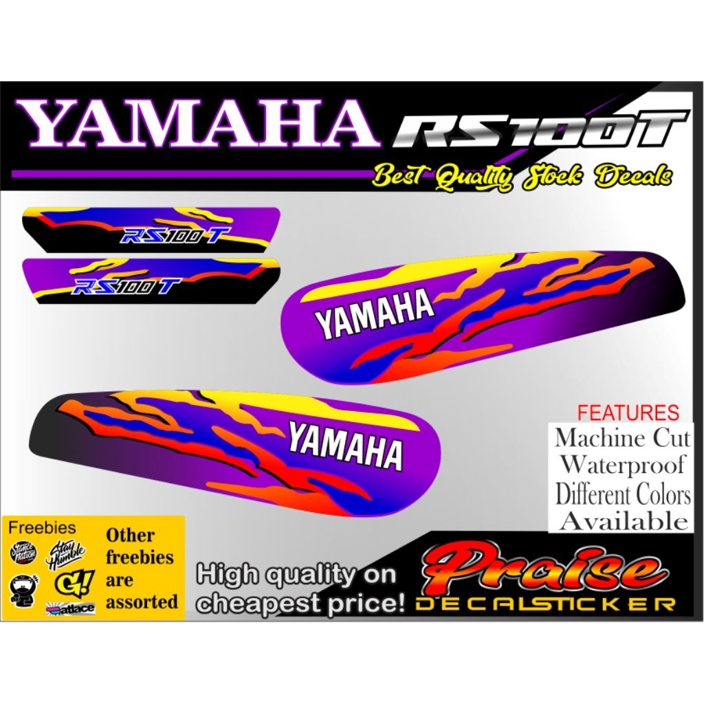 Yamaha Rs 100T stock sticker decals | Shopee Philippines