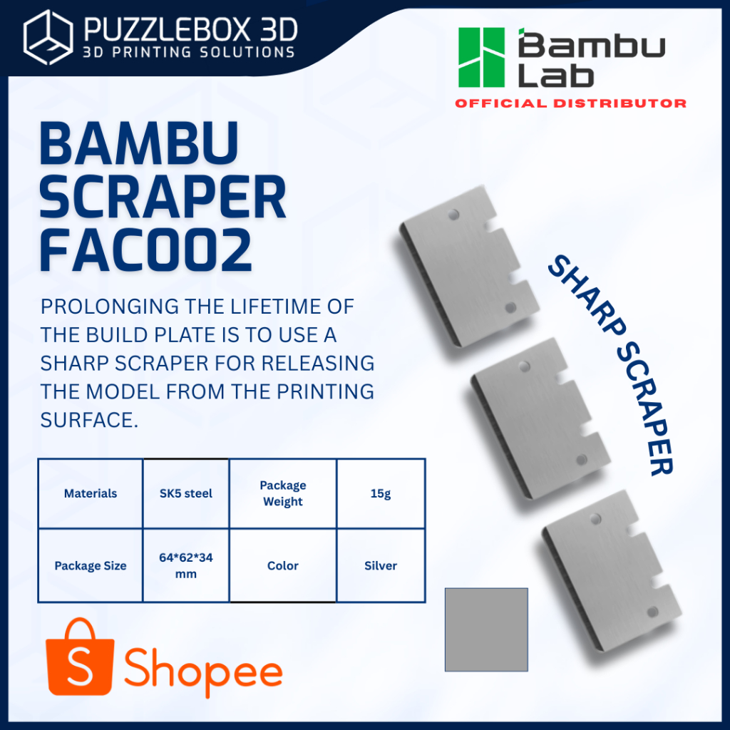 Bambu Lab Parts: Bambu Scraper FAC002. | Shopee Philippines