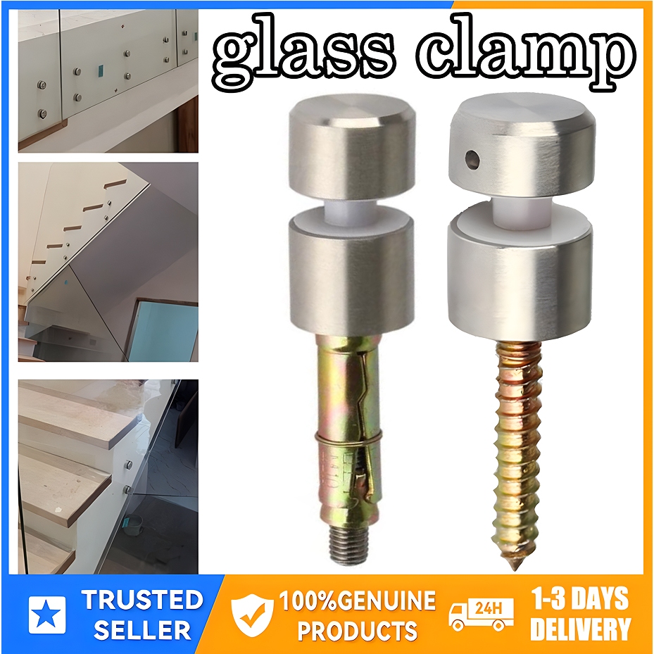 1pcs Signage Bolt/Glass Clamp 304 Stainless Steel 8-16mm,Side hanging ...