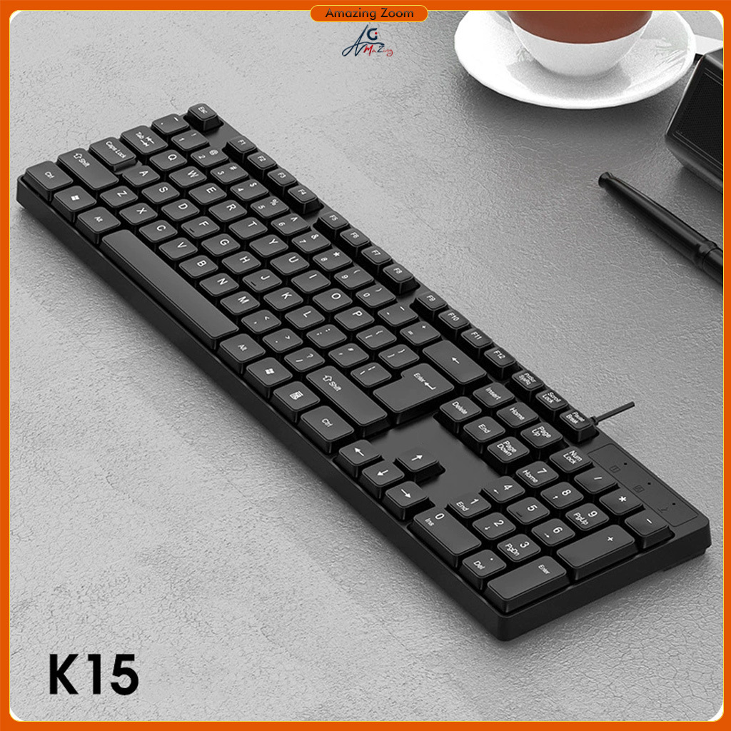 Amazing 104 Keys USB Wired Keyboard Ergonomic Design Gaming Keyboard ...