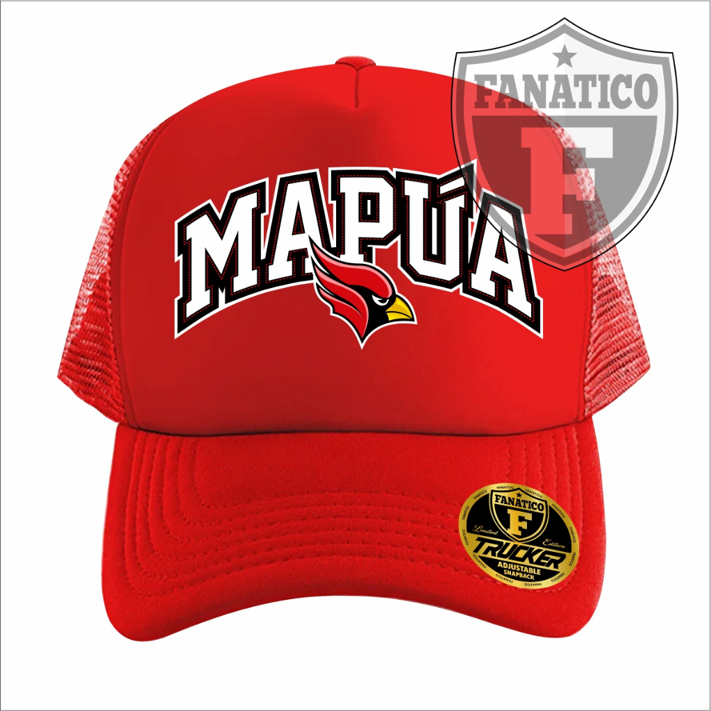 FANATICO MAPUA University Trucker Cap MAPUA Red Cardinals School Mesh ...