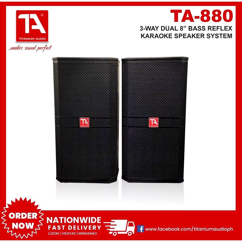 Titanium Audio 880 karaoke System/1200W/Dual 8