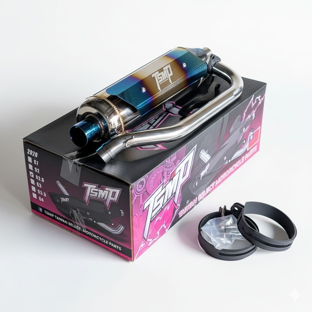 TSMP Power Pipe Stainless Clamp Type (Aerox/Nmax V2) | Shopee Philippines