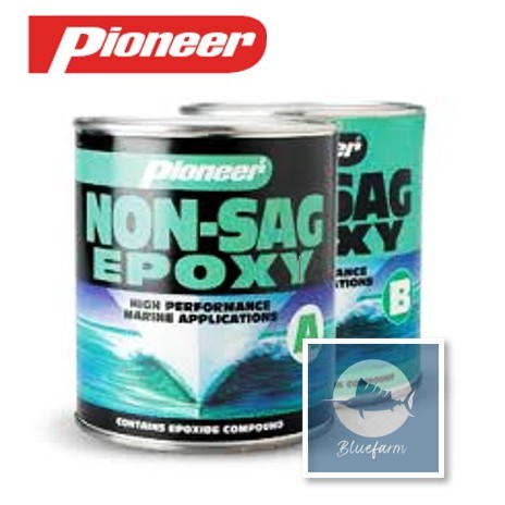Pioneer Non-Sag Epoxy A&B – Marine, Construction Adhesive (1/2 Liter, 1 ...