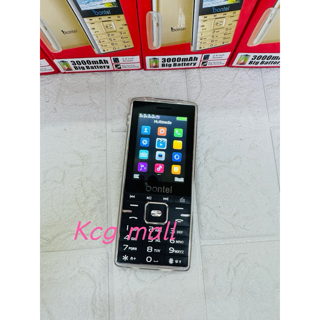 Sale!!! Bontel Q4 Basic Phone 3000mAh Big Battery Quad Sim Keypad Phone ...