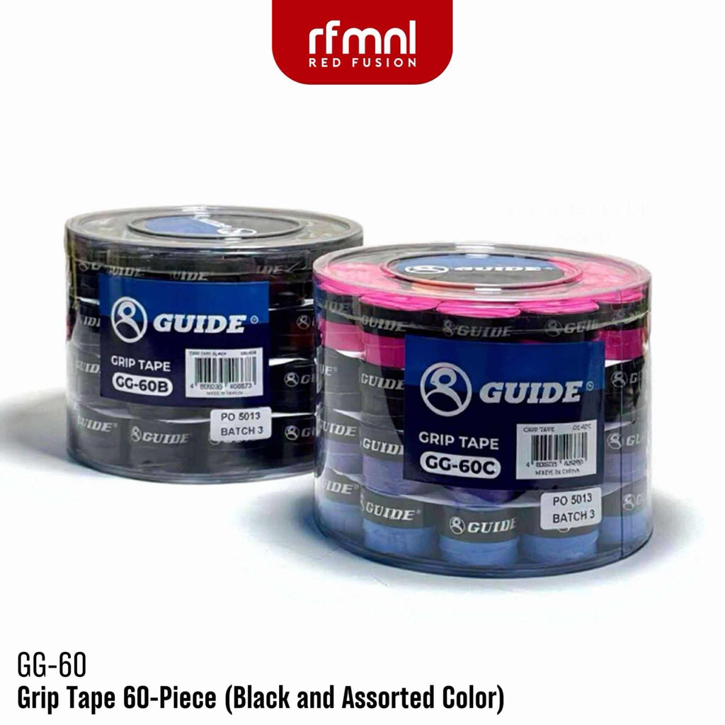 Guide GG60 Grip Tape 60’s ( Black Or Assorted Color ) | Shopee Philippines