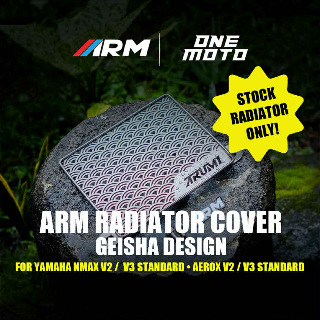 ARM RADIATOR COVER GEISHA DESIGN (Aerox v2 v3 Standard / NMax v2 v3 ...