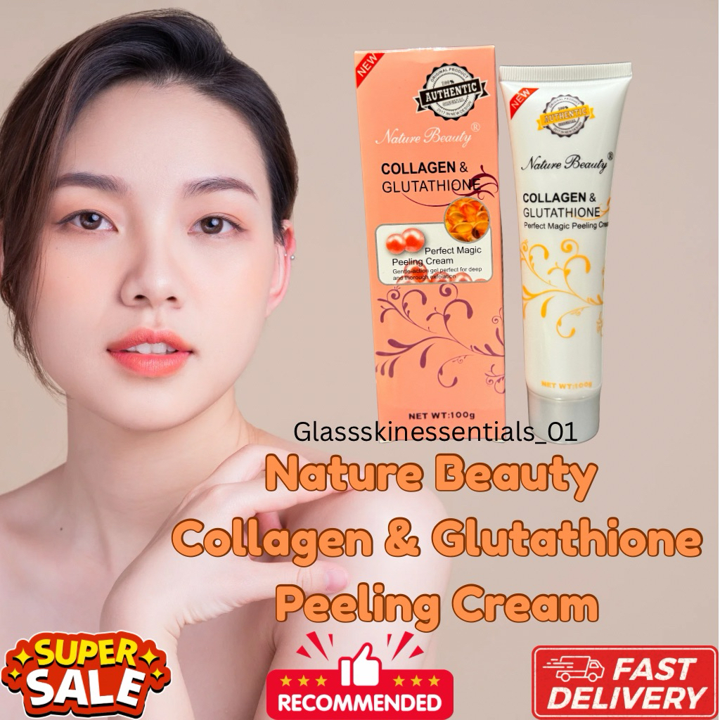 glutathione peeling cream Whitening Nature Beauty Collagen and Glutathione Peeling Cream – 100g
