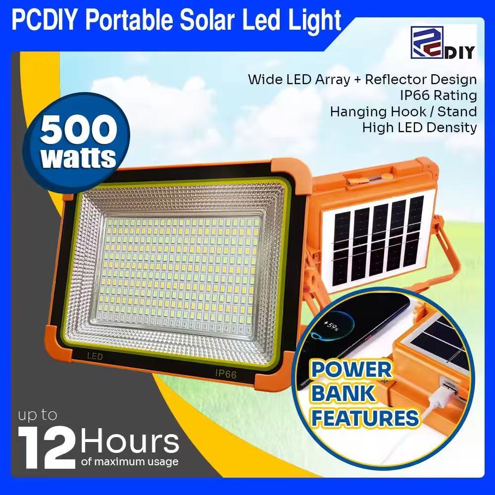 12 HRS Standby 500W Solar LED Light Rechargeable Solar Light ...
