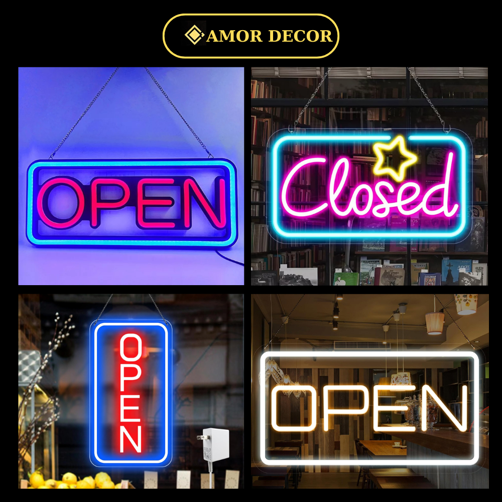 LED Neon Open Close Signage for Store Acrylic Material, Signage for ...