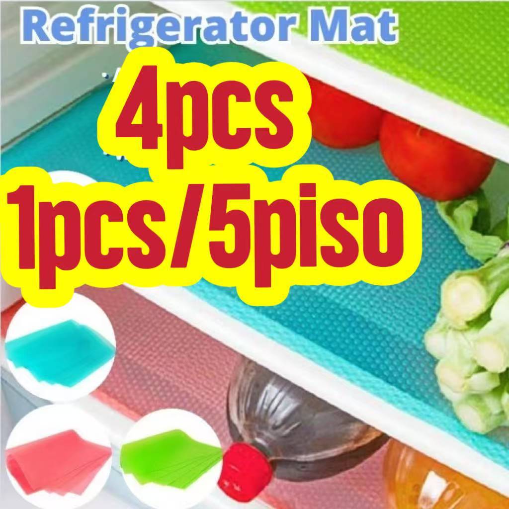 4 PCS Multifunction Refrigerator Mat Fridge Anti-fouling Anti Frost ...