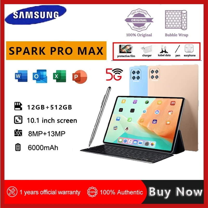 Sum/sang tab Spark 8+ Original Tablets 12 Inch 16GB + 1TB Android ...