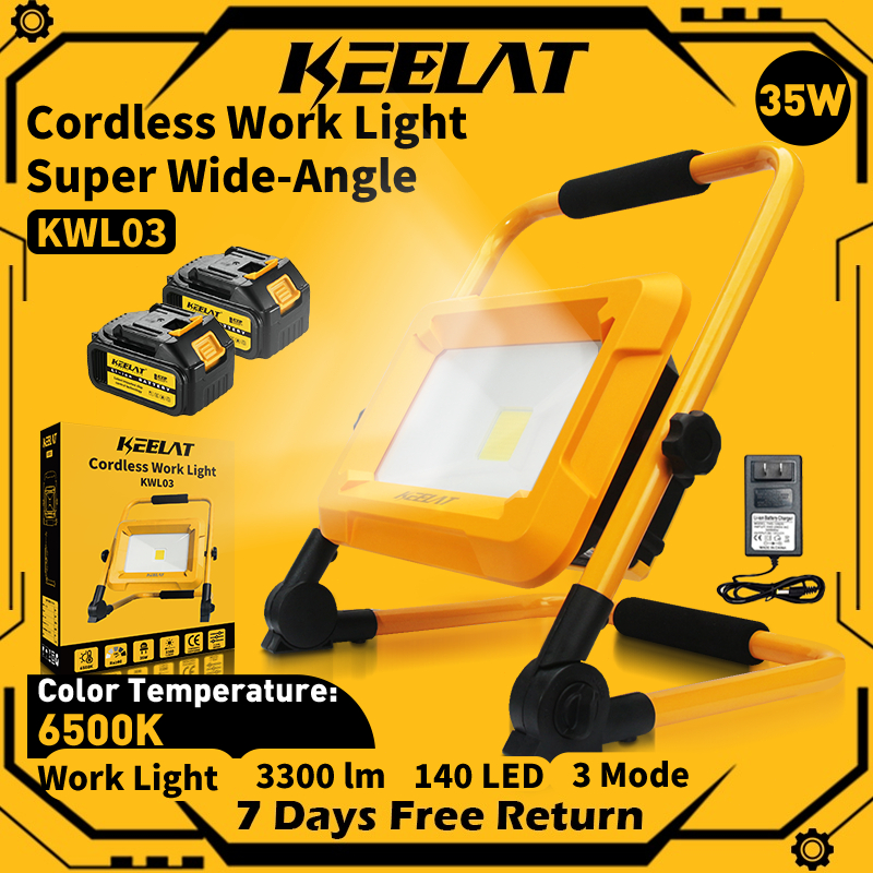 KEELAT KWL03 Cordless Outdoor Emergency LED Work Light Adjustable ...