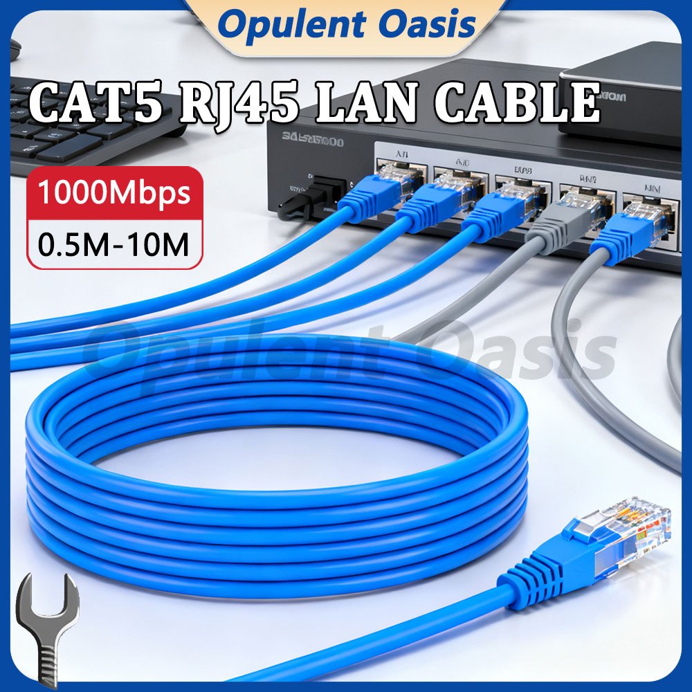 CAT5e RJ45 Ethernet Cables 8Pin Connector Internet Network Cable Line ...