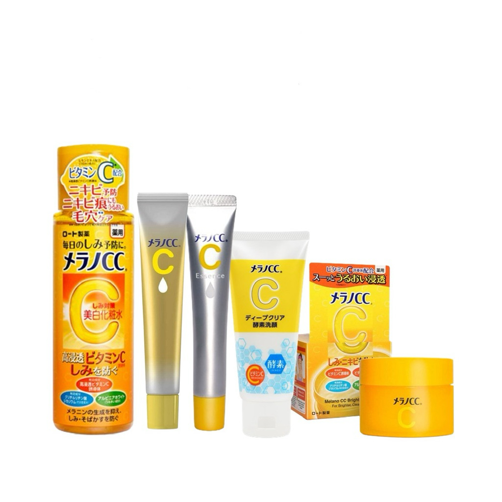 Rohto MELANO CC INTENSIVE BRIGHTENING Gel / Toner / Sunscreen / Mask ...