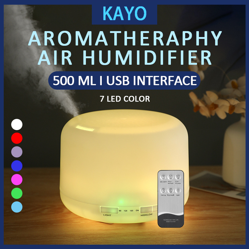 Ultrasonic Humidifier with LED Light – Essential Oil Diffuser & Air ...