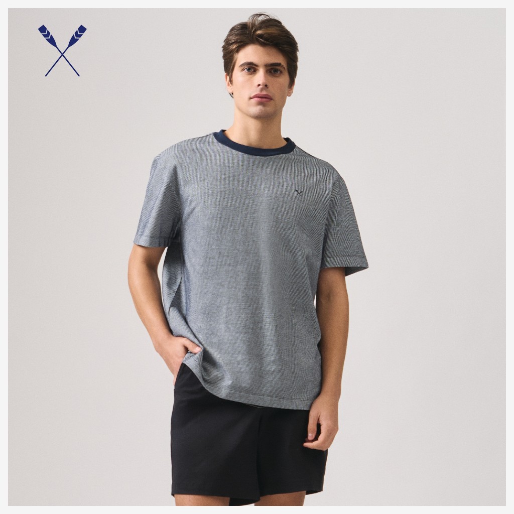 Regatta Regular Fit Ringer T-Shirt In Two-Tone Textured Knit For Men ...