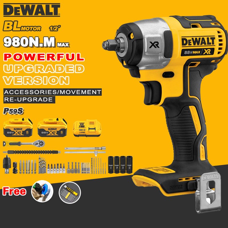 3-Year Warranty【Free Gift】88v 980N.M 59pcs Brushless Cordless Heavy ...