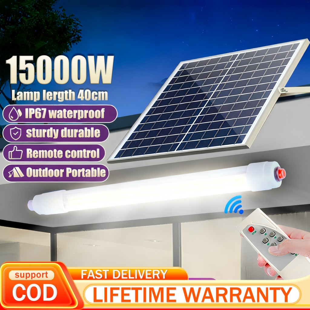 Buy 1 Take 1 Solar Tube Light Solar LED Tube 15000W Solar Light Outdoor ...