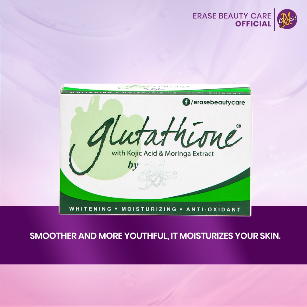Erase Gluta Soap With Kojic Acid And Moringa Extract