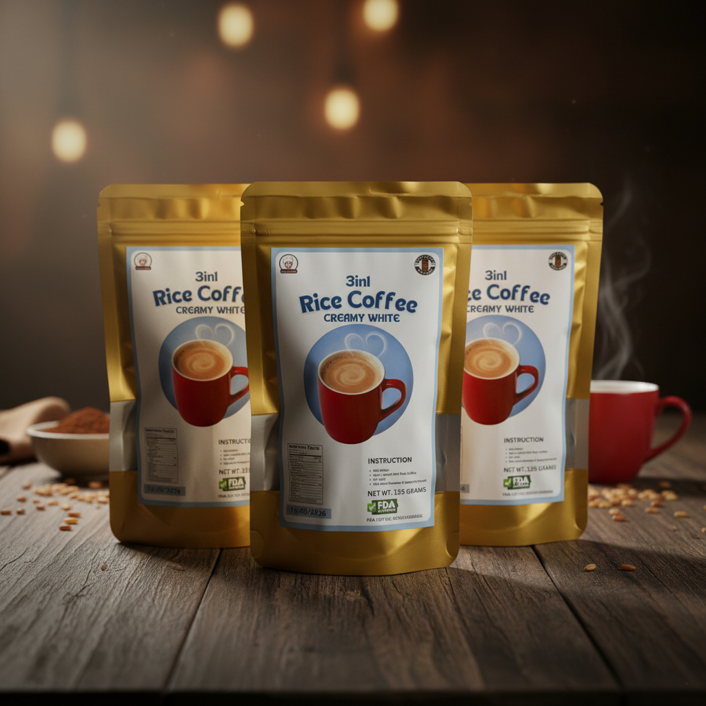 COD ILOCOS Rice Coffee Creamy White Sachet 3in1 125G | Shopee Philippines