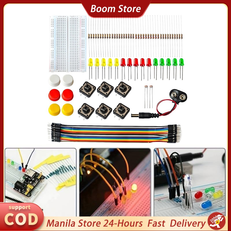 UNO R3 Starter Kit Mini Breadboard LED Jumper Button Arduino DIY Kit ...